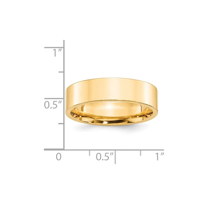 Goldia Rings Solid 14K Yellow Gold 6mm Standard Flat Comfort Fit MensWomens Wedding Band Ring Size 45 Goldia Rings Solid 14K Yellow Gold 6mm Standard Flat Comfort Fit MensWomens Wedding Band Ring Size 45