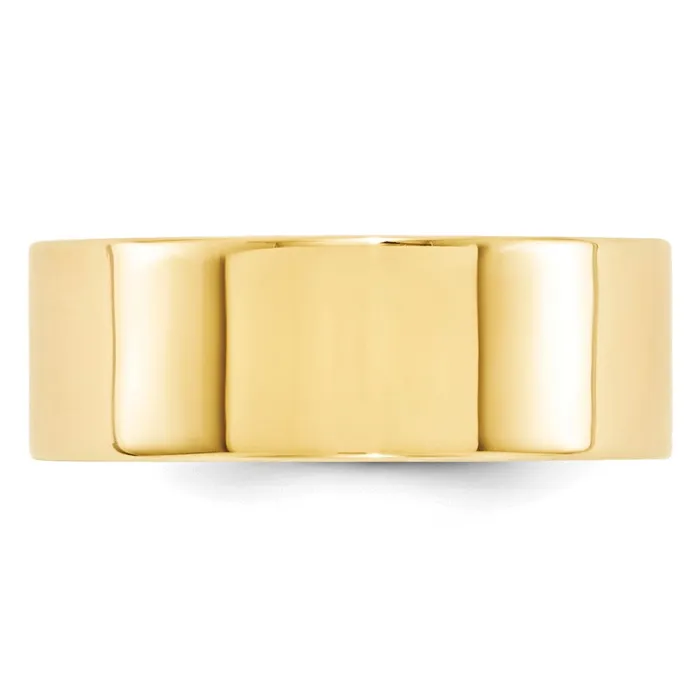 Goldia Rings Solid 14K Yellow Gold 8mm Standard Flat Comfort Fit MensWomens Wedding Band Ring Size 13 Goldia Rings Solid 14K Yellow Gold 8mm Standard Flat Comfort Fit MensWomens Wedding Band Ring Size 13