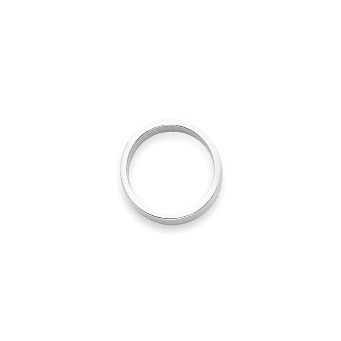 Goldia Rings Solid 18K White Gold 2mm Light Weight Flat MensWomens Wedding Band Ring Size 75 Goldia Rings Solid 18K White Gold 2mm Light Weight Flat MensWomens Wedding Band Ring Size 75