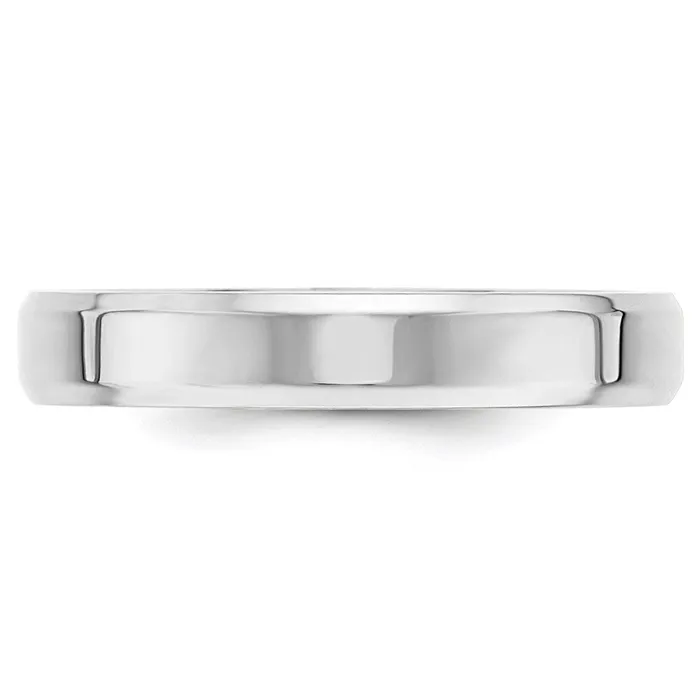 Goldia Rings Solid 18K White Gold 4mm Bevel Edge Comfort Fit MensWomens Wedding Band Ring Size 13 Goldia Rings Solid 18K White Gold 4mm Bevel Edge Comfort Fit MensWomens Wedding Band Ring Size 13