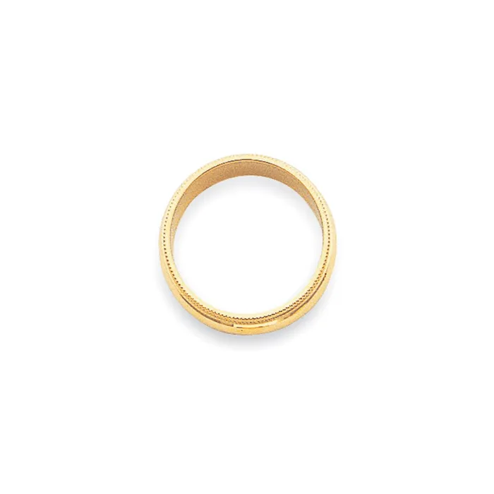 Goldia Rings Solid 18K Yellow Gold 3mm Milgrain HalfRound Wedding MensWomens Wedding Band Ring Size 7 Goldia Rings Solid 18K Yellow Gold 3mm Milgrain HalfRound Wedding MensWomens Wedding Band Ring Size 7
