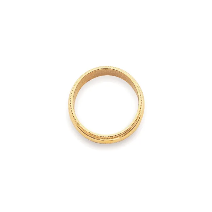 Goldia Rings Solid 18K Yellow Gold 3mm Milgrain HalfRound Wedding MensWomens Wedding Band Ring Size 7 Goldia Rings Solid 18K Yellow Gold 3mm Milgrain HalfRound Wedding MensWomens Wedding Band Ring Size 7