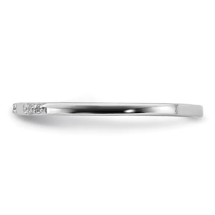 Goldia Rings Sterling Silver Rhodium Plated Diamond Ring
