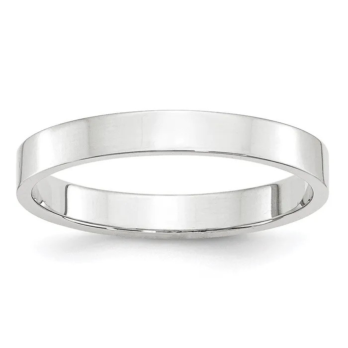 Goldia Solid 10K White Gold 3mm Light Weight Flat MensWomens Wedding Band Ring Size 9 Rings Goldia Solid 10K White Gold 3mm Light Weight Flat MensWomens Wedding Band Ring Size 9 Rings