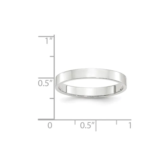 Goldia Solid 10K White Gold 3mm Light Weight Flat MensWomens Wedding Band Ring Size 9 Rings Goldia Solid 10K White Gold 3mm Light Weight Flat MensWomens Wedding Band Ring Size 9 Rings
