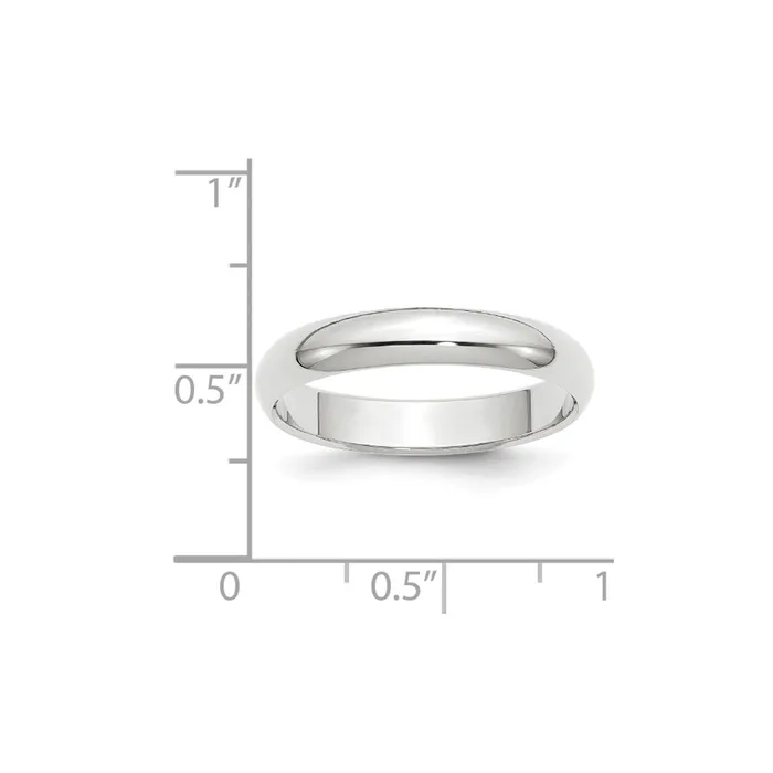 Goldia Solid 10K White Gold 4mm Half Round MensWomens Wedding Band Ring Size 14 Rings Goldia Solid 10K White Gold 4mm Half Round MensWomens Wedding Band Ring Size 14 Rings