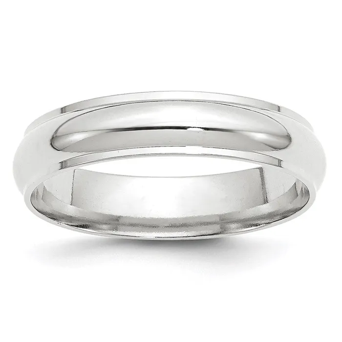 Goldia Solid 10K White Gold 5mm Half Round with Edge MensWomens Wedding Band Ring Size 13 Rings Goldia Solid 10K White Gold 5mm Half Round with Edge MensWomens Wedding Band Ring Size 13 Rings