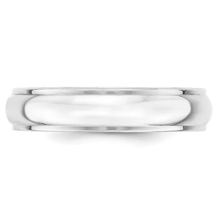 Goldia Solid 10K White Gold 5mm Half Round with Edge MensWomens Wedding Band Ring Size 13 Rings Goldia Solid 10K White Gold 5mm Half Round with Edge MensWomens Wedding Band Ring Size 13 Rings