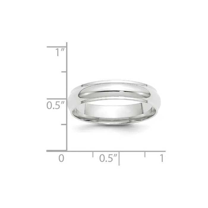 Goldia Solid 10K White Gold 5mm Half Round with Edge MensWomens Wedding Band Ring Size 13 Rings Goldia Solid 10K White Gold 5mm Half Round with Edge MensWomens Wedding Band Ring Size 13 Rings