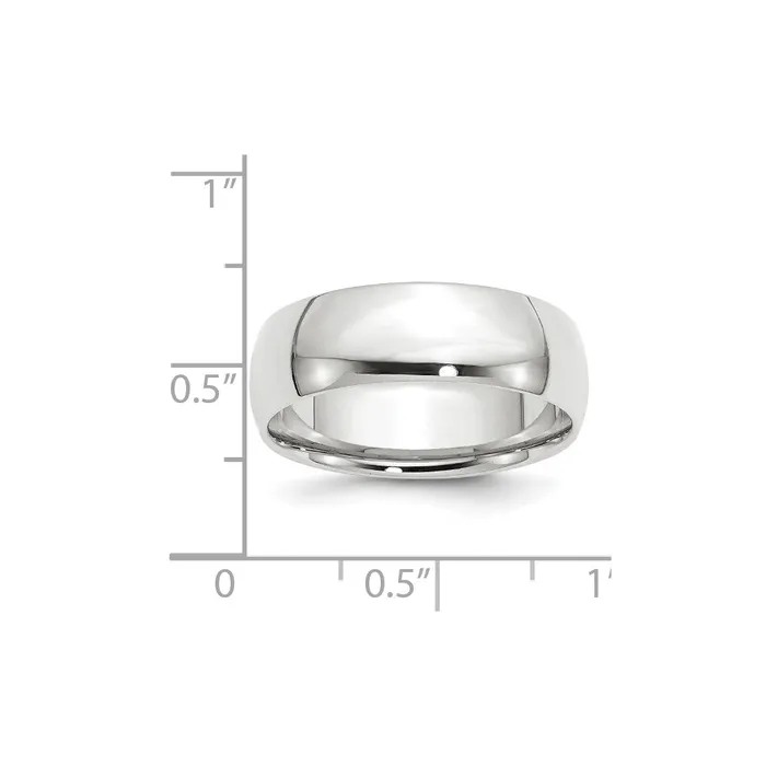 Goldia Solid 10K White Gold 7mm Light Weight Comfort Fit MensWomens Wedding Band Ring Size 135 Rings Goldia Solid 10K White Gold 7mm Light Weight Comfort Fit MensWomens Wedding Band Ring Size 135 Rings