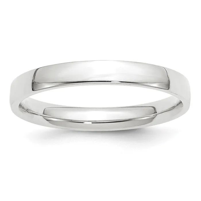 Goldia Solid 14K White Gold 3mm Light Weight Comfort Fit MensWomens Wedding Band Ring Size 65 Rings Goldia Solid 14K White Gold 3mm Light Weight Comfort Fit MensWomens Wedding Band Ring Size 65 Rings
