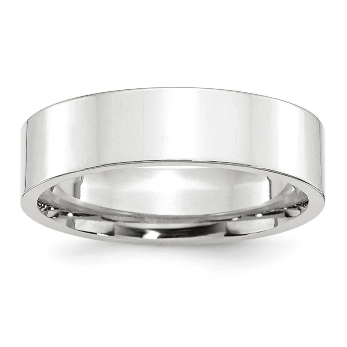 Goldia Solid 14K White Gold 6mm Standard Flat Comfort Fit MensWomens Wedding Band Ring Size 10 Rings Goldia Solid 14K White Gold 6mm Standard Flat Comfort Fit MensWomens Wedding Band Ring Size 10 Rings