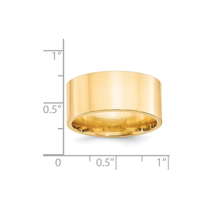 Goldia Solid 18K Yellow Gold 10mm Standard Flat Comfort Fit MensWomens Wedding Band Ring Size 135 Rings Goldia Solid 18K Yellow Gold 10mm Standard Flat Comfort Fit MensWomens Wedding Band Ring Size 135 Rings
