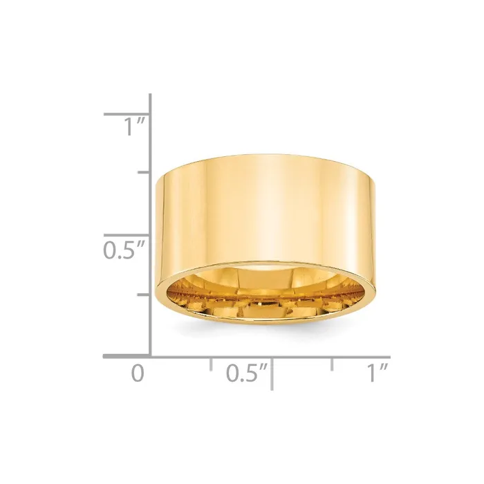 Goldia Solid 18K Yellow Gold 12mm Standard Flat Comfort Fit MensWomens Wedding Band Ring Size 135 Rings Goldia Solid 18K Yellow Gold 12mm Standard Flat Comfort Fit MensWomens Wedding Band Ring Size 135 Rings