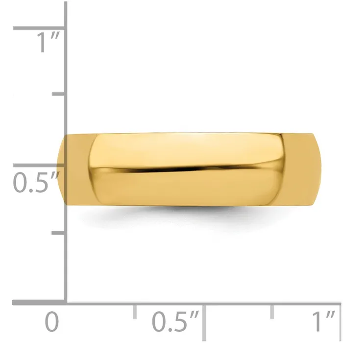 Goldia Solid 18K Yellow Gold 6mm Half Round MensWomens Wedding Band Ring Size 135 Rings Goldia Solid 18K Yellow Gold 6mm Half Round MensWomens Wedding Band Ring Size 135 Rings