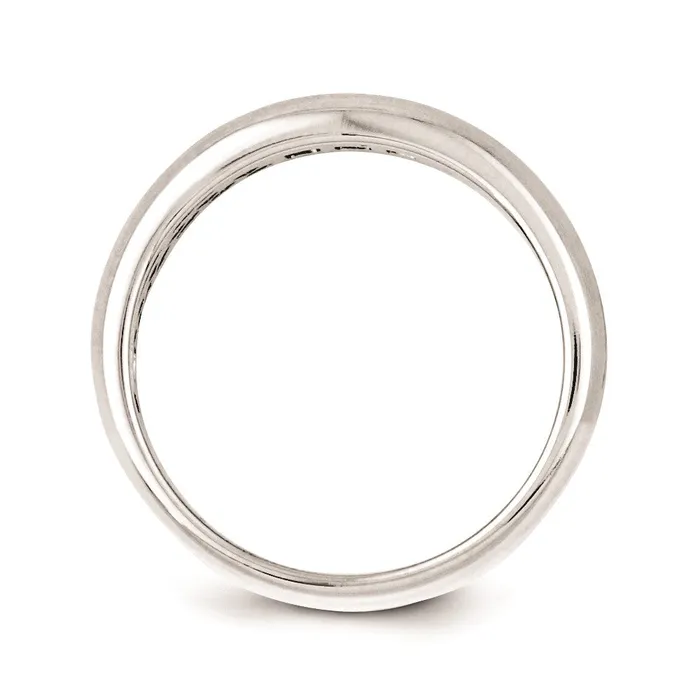 Goldia Sterling Silver Diamond Mens Ring Rings