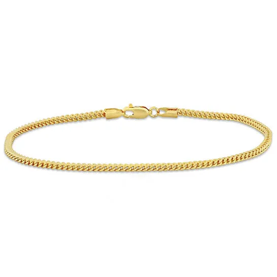 JMS always Bracelets Original AMOUR 23mm Franco Chain Bracelet In 10K Yellow Gold 9 In JMS always Bracelets Original AMOUR 23mm Franco Chain Bracelet In 10K Yellow Gold 9 In