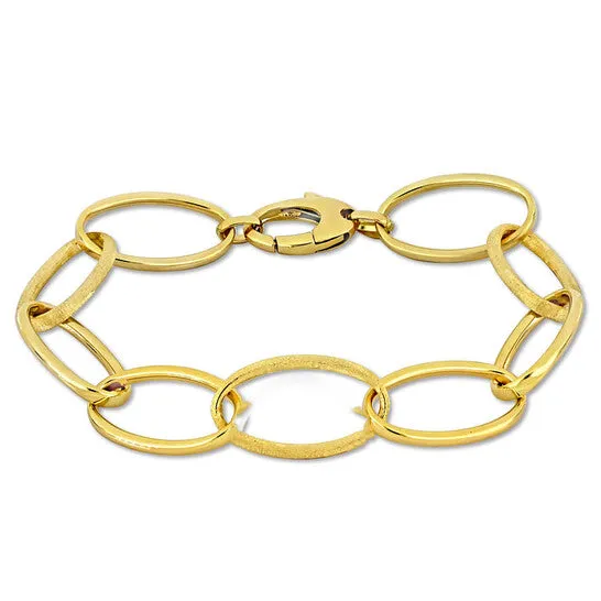 JMS always Bracelets Original Amour Oval Link Bracelet in 14k Yellow Gold 8 in JMS always Bracelets Original Amour Oval Link Bracelet in 14k Yellow Gold 8 in