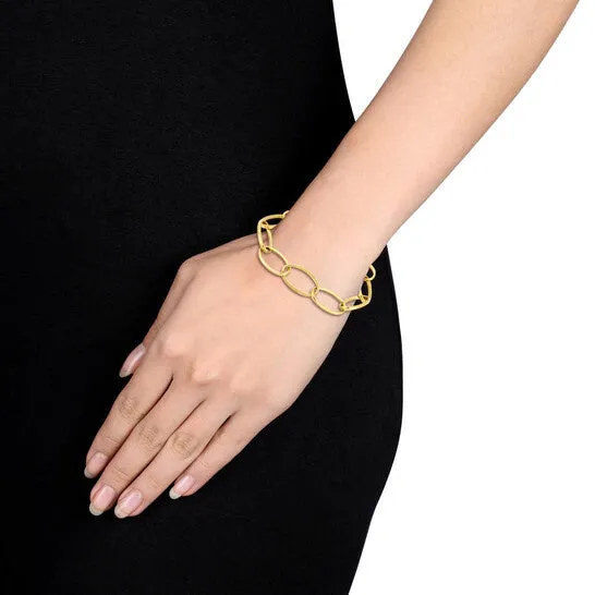 JMS always Bracelets Original Amour Oval Link Bracelet in 14k Yellow Gold 8 in JMS always Bracelets Original Amour Oval Link Bracelet in 14k Yellow Gold 8 in