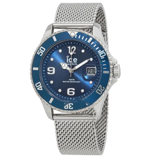 JMS always Bracelets Original Ice Quartz Blue Dial Stainless Steel Mesh Mens Watch 017667 JMS always Bracelets Original Ice Quartz Blue Dial Stainless Steel Mesh Mens Watch 017667