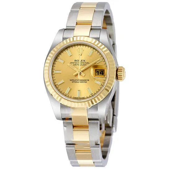 JMS always Bracelets Original Rolex Lady Datejust 26 Champagne Dial Stainless Steel and 18K Yellow Gold Oyster Bracelet Automatic Watch 179173CSO JMS always Bracelets Original Rolex Lady Datejust 26 Champagne Dial Stainless Steel and 18K Yellow Gold Oyster Bracelet Automatic Watch 179173CSO