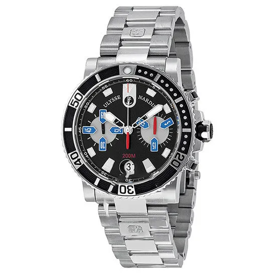 JMS always Bracelets Original Ulysse Nardin Maxi Marine Diver Chronograph Black Dial Stainless Steel Mens Watch 8003102792 JMS always Bracelets Original Ulysse Nardin Maxi Marine Diver Chronograph Black Dial Stainless Steel Mens Watch 8003102792
