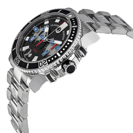 JMS always Bracelets Original Ulysse Nardin Maxi Marine Diver Chronograph Black Dial Stainless Steel Mens Watch 8003102792 JMS always Bracelets Original Ulysse Nardin Maxi Marine Diver Chronograph Black Dial Stainless Steel Mens Watch 8003102792