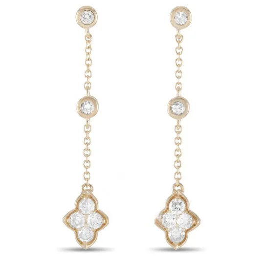 JMS always Earrings Original LB Exclusive 14K Yellow Gold 040 ct Diamond Dangle Earrings JMS always Earrings Original LB Exclusive 14K Yellow Gold 040 ct Diamond Dangle Earrings