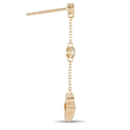 JMS always Earrings Original LB Exclusive 14K Yellow Gold 040 ct Diamond Dangle Earrings