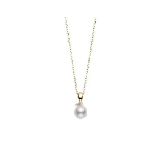 JMS always Earrings Original Mikimoto Akoya Cultured Pearl Pendant in 18K Yellow Gold PPS751K JMS always Earrings Original Mikimoto Akoya Cultured Pearl Pendant in 18K Yellow Gold PPS751K