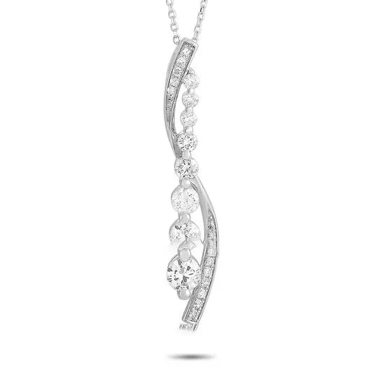 JMS always Necklaces Original LB Exclusive 14K White Gold 10ct Diamond Necklace JMS always Necklaces Original LB Exclusive 14K White Gold 10ct Diamond Necklace