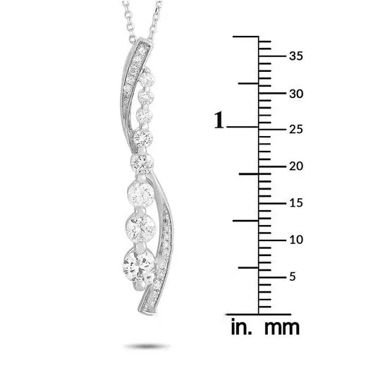JMS always Necklaces Original LB Exclusive 14K White Gold 10ct Diamond Necklace JMS always Necklaces Original LB Exclusive 14K White Gold 10ct Diamond Necklace