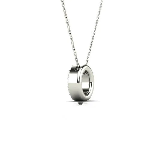 JMS always Necklaces Original Maulijewels 012 Carat Natural Diamond Initial O Pendant Necklace In 14K White Gold With 18 Gold Cable Chain JMS always Necklaces Original Maulijewels 012 Carat Natural Diamond Initial O Pendant Necklace In 14K White Gold With 18 Gold Cable Chain
