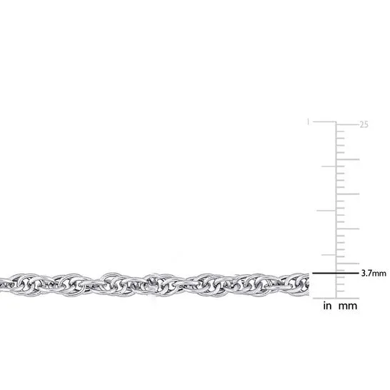 JMS always Original AMOUR 37mm Singapore Necklace In Sterling Silver 24 Necklaces JMS always Original AMOUR 37mm Singapore Necklace In Sterling Silver 24 Necklaces