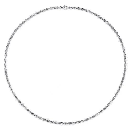 JMS always Original AMOUR 37mm Singapore Necklace In Sterling Silver 24 Necklaces JMS always Original AMOUR 37mm Singapore Necklace In Sterling Silver 24 Necklaces