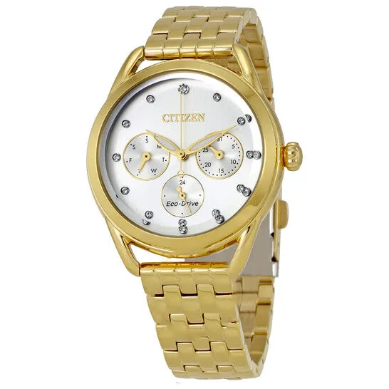 JMS always Original Citizen LTR Crystal Silver Dial Yellow Goldtone Ladies Watch FD205258A Rings JMS always Original Citizen LTR Crystal Silver Dial Yellow Goldtone Ladies Watch FD205258A Rings
