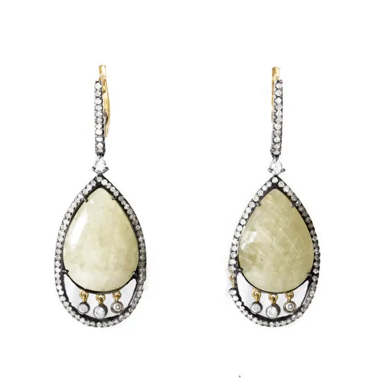 JMS always Original LB Exclusive 18K Gold Stainless Steel Yellow Sapphire Diamond Earrings ER3860 Earrings JMS always Original LB Exclusive 18K Gold Stainless Steel Yellow Sapphire Diamond Earrings ER3860 Earrings