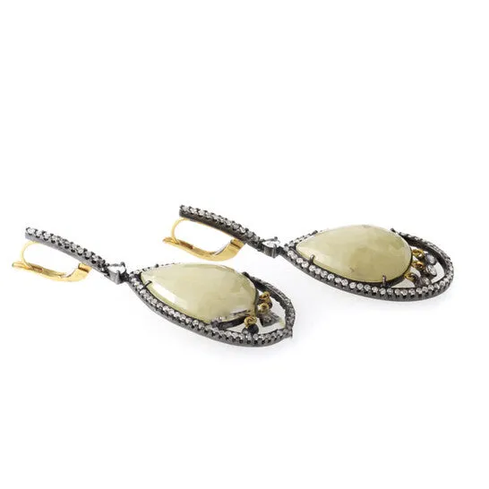 JMS always Original LB Exclusive 18K Gold Stainless Steel Yellow Sapphire Diamond Earrings ER3860 Earrings JMS always Original LB Exclusive 18K Gold Stainless Steel Yellow Sapphire Diamond Earrings ER3860 Earrings