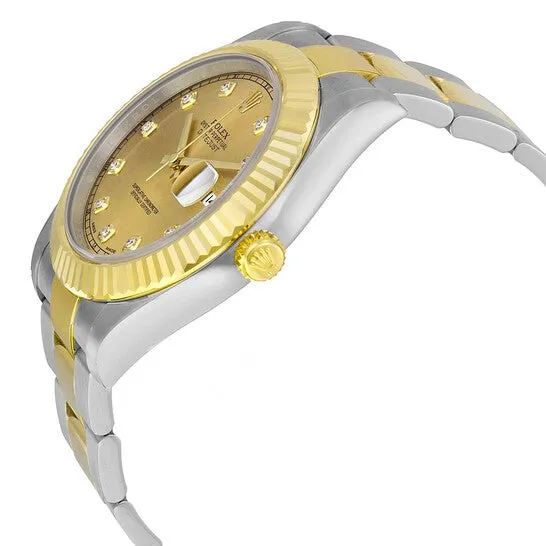 JMS always Original Rolex Datejust II Champagne Dial Stainless Steel and 18K Yellow Gold Oyster Bracelet Automatic Mens Watch 116333CDO Bracelets JMS always Original Rolex Datejust II Champagne Dial Stainless Steel and 18K Yellow Gold Oyster Bracelet Automatic Mens Watch 116333CDO Bracelets