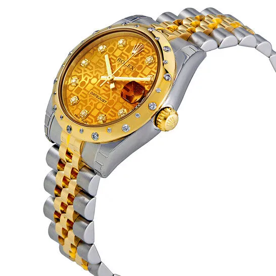 JMS always PreStyled Sets Original Rolex Datejust 31 Champagne Diamond Steel and 18K Yellow Gold Ladies Watch 178343CJDJ JMS always PreStyled Sets Original Rolex Datejust 31 Champagne Diamond Steel and 18K Yellow Gold Ladies Watch 178343CJDJ