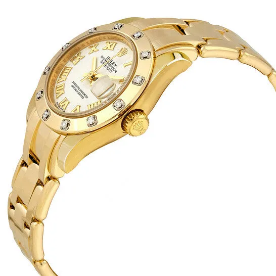 JMS always PreStyled Sets Original Rolex LadyDatejust Pearlmaster White Dial 18K Yellow Gold Automatic Ladies Watch 80318WRPM JMS always PreStyled Sets Original Rolex LadyDatejust Pearlmaster White Dial 18K Yellow Gold Automatic Ladies Watch 80318WRPM