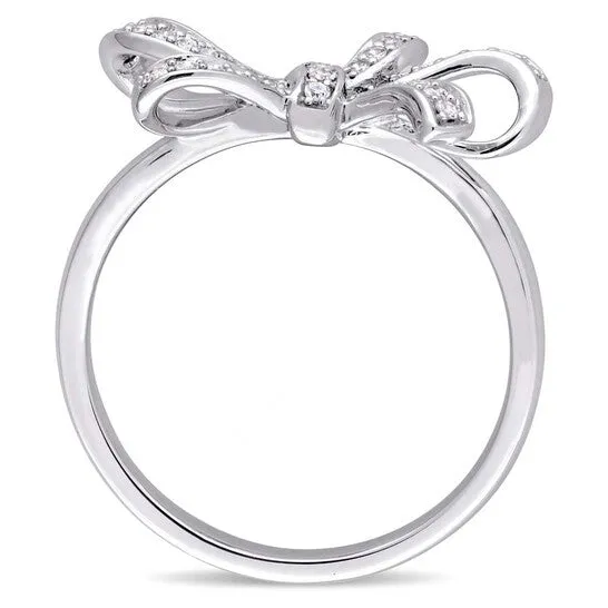 JMS always Rings Original Amour 16 CT TW Diamond Double Knot 10K White Gold Ring JMS always Rings Original Amour 16 CT TW Diamond Double Knot 10K White Gold Ring