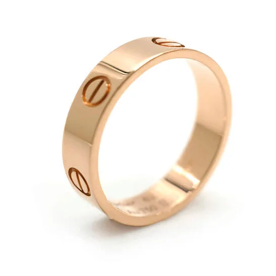 JMS always Rings Original PreOwned Cartier Love Ring in 18k Rose Gold JMS always Rings Original PreOwned Cartier Love Ring in 18k Rose Gold
