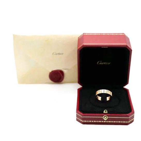 JMS always Rings Original PreOwned Cartier Love Ring in 18k Rose Gold JMS always Rings Original PreOwned Cartier Love Ring in 18k Rose Gold