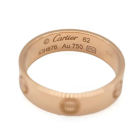 JMS always Rings Original PreOwned Cartier Love Ring in 18k Rose Gold JMS always Rings Original PreOwned Cartier Love Ring in 18k Rose Gold