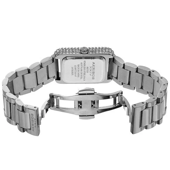JMS always Watches Original Akribos XXIV Quartz White Dial Ladies Watch AK1108SS JMS always Watches Original Akribos XXIV Quartz White Dial Ladies Watch AK1108SS