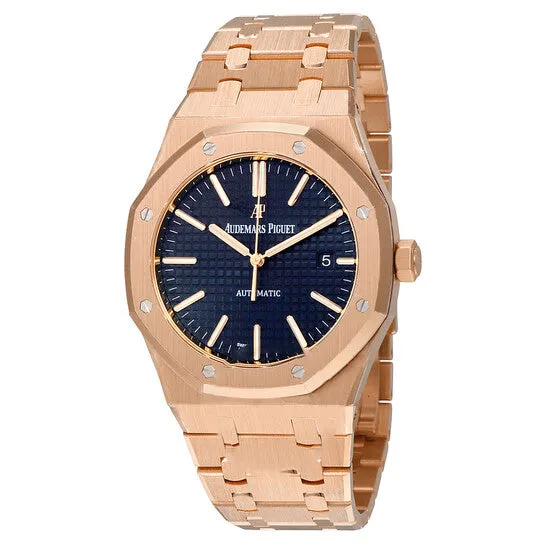 JMS always Watches Original Audemars Piguet Royal Oak Automatic Blue Dial 18kt Pink Gold Mens Watch 15400OROO1220OR03 JMS always Watches Original Audemars Piguet Royal Oak Automatic Blue Dial 18kt Pink Gold Mens Watch 15400OROO1220OR03
