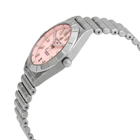 JMS always Watches Original Breitling Chronomat Quartz Chronometer Diamond Pink Dial Ladies Watch A77310101K1A1 JMS always Watches Original Breitling Chronomat Quartz Chronometer Diamond Pink Dial Ladies Watch A77310101K1A1