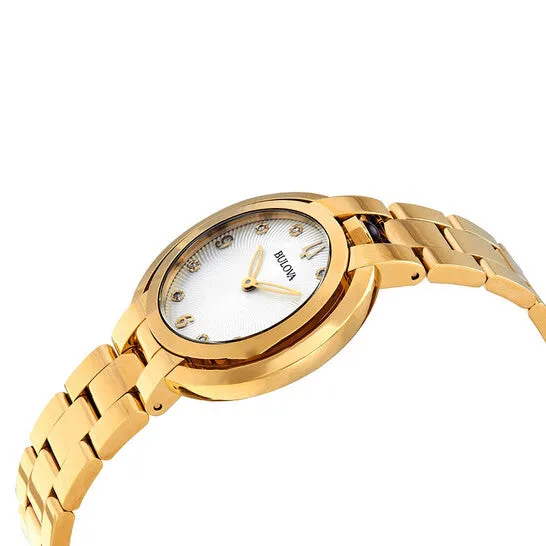 JMS always Watches Original Bulova Rubaiyat Diamond Silver Dial Ladies Watch 97P125 JMS always Watches Original Bulova Rubaiyat Diamond Silver Dial Ladies Watch 97P125