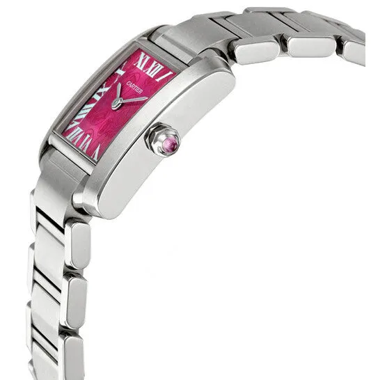 JMS always Watches Original Cartier Tank Francaise Limited Edition Steel Raspberry Ladies Watch W51030Q3 JMS always Watches Original Cartier Tank Francaise Limited Edition Steel Raspberry Ladies Watch W51030Q3